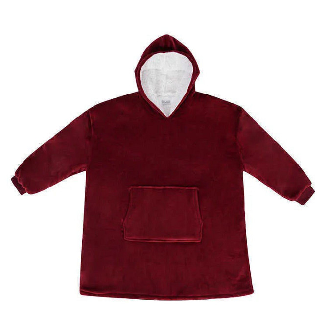 Толстовка плед флисовая, Новогодний плед с рукавами, Одеяло с рукавами Snuggie, Ковдра плед-толстовка FY-81 Киев - изображение 3