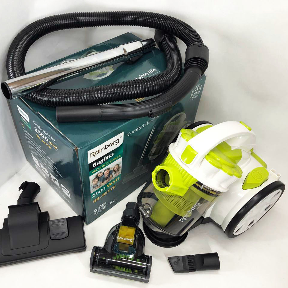 Пилосос без мішка Rainberg RB-651 контейнерний 2500 Вт, шнур 3,2 метра з колбою об'ємом 3 л TU-50 Львів - фото 10