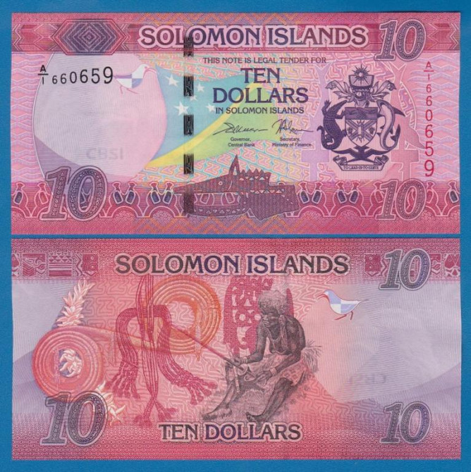 Solomon Islands Соломонові О-ва Соломоны - 10 Dollars 2017 UNC Полтава - фото 1