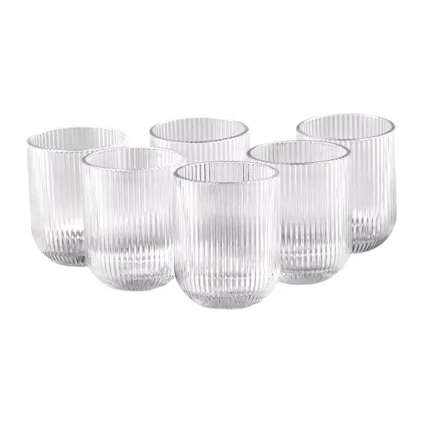 Yiwu Набір склянок 6 шт скляні склянки 250 (мл) для соку, лимонаду, коктейлів склянки для напої Коломыя - изображение 1