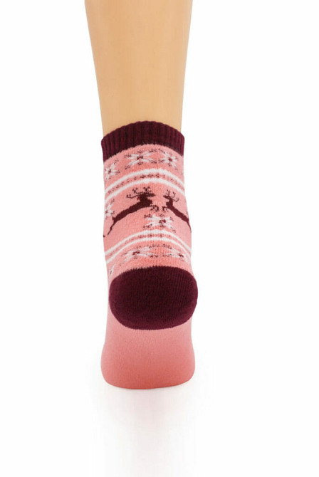 Шкарпетки зимові утеплені махрові DEER середні Персиковий 38-40 Суми - фото 2