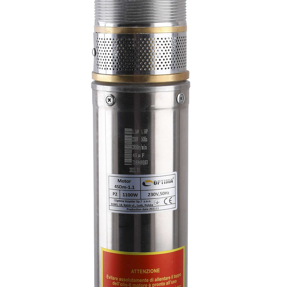 Насос свердловинний з підв. стійк. до піску OPTIMA  4SDm3/15 1.1 кВт 109м + пульт+кабель 60м NEW Тернополь - изображение 2