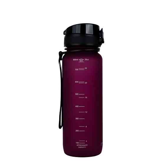 Пляшка для води UZSPACE 3053(Burgundy) 800 мл, бордова Вінниця