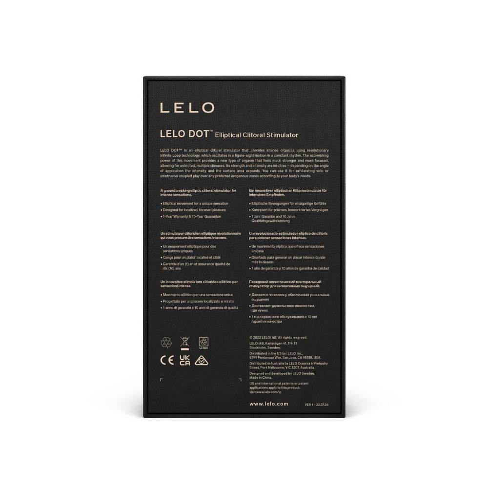 Кліторальний вібратор LELO DOT Aqua, точкова стимуляція, технологія Infinite Loop Sex Aura Київ - фото 9