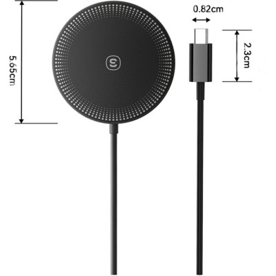 Зарядное устройство Essager 2-in-1 wireless charger 15W black (EWXCX-CF01-Z) Винница - изображение 4