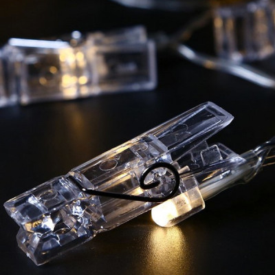 Гирлянда ColorWay Светодиодная с прищепками для фото 20 LED/3M USB (CW-LCP-20L30BU) Винница - изображение 4