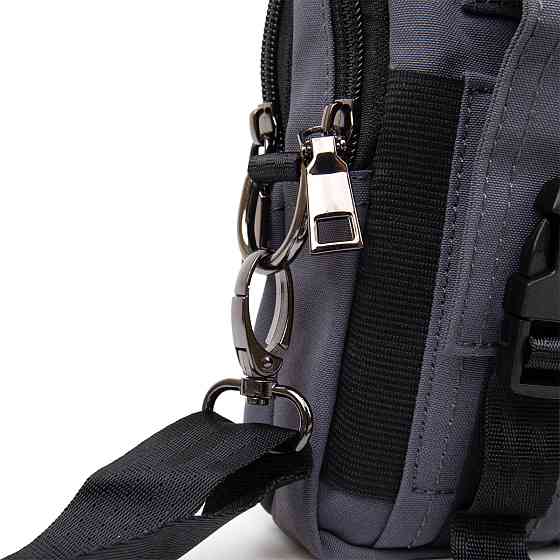 Сумка на пояс нейлон Vintage 20646 Сіра Київ