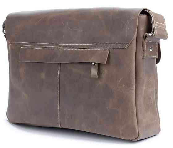 Сумка из натуральной винтажной кожи Коричневая (SHVIGEL) Киев