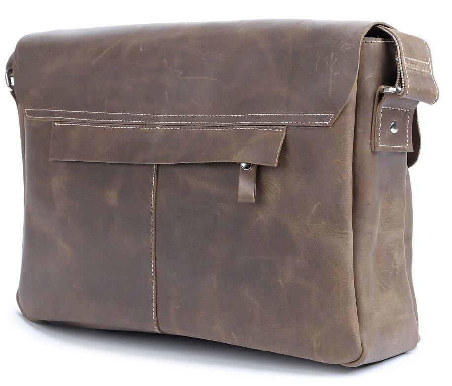 Сумка з натуральної вінтажної шкіри Коричнева (SHVIGEL) Київ - фото 1