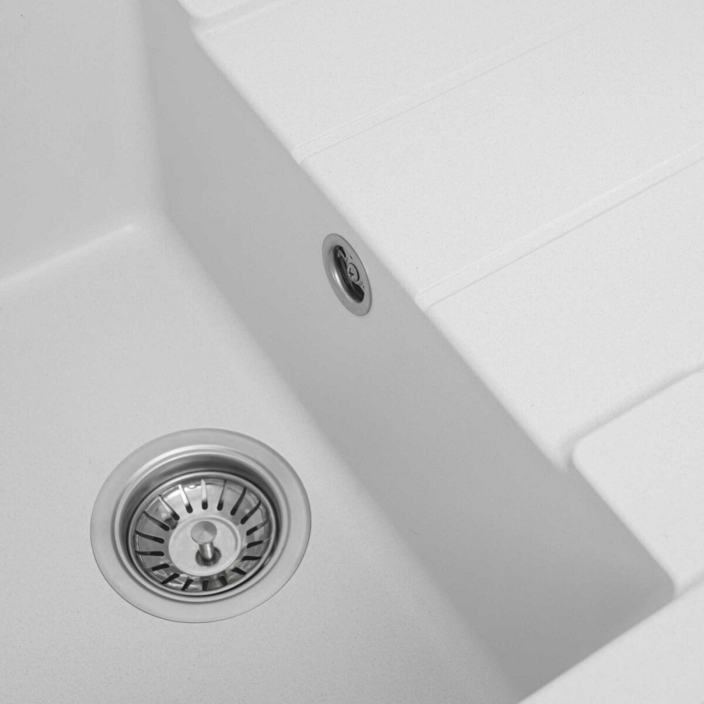 VALESO Гранітна мийка для кухні VALESO INTENSO 6550 матова Білосніжна Киев - изображение 6