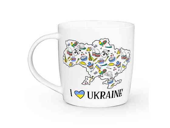 Чашка 360мл Бочка I love Ukraine 1943 в под. коробці ТМ KVARTA   Solmir Київ