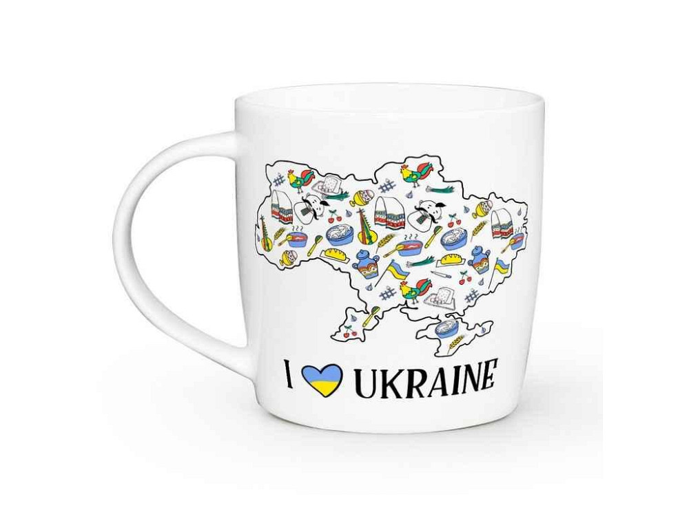 Чашка 360мл Бочка I love Ukraine 1943 в под. коробці ТМ KVARTA   Solmir Київ - фото 1