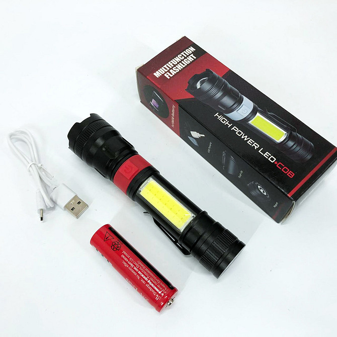 Тактичний ліхтар ручний PL-826-P70-COB(white+red), Ліхтарик на всі випадки, WE-332 Ліхтарик поліцейський Київ - фото 9