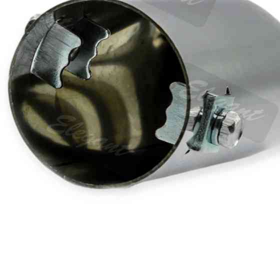 Насадка глушник хром d 51мм, l 145мм, зовнішні 51мм (0263) Мукачево