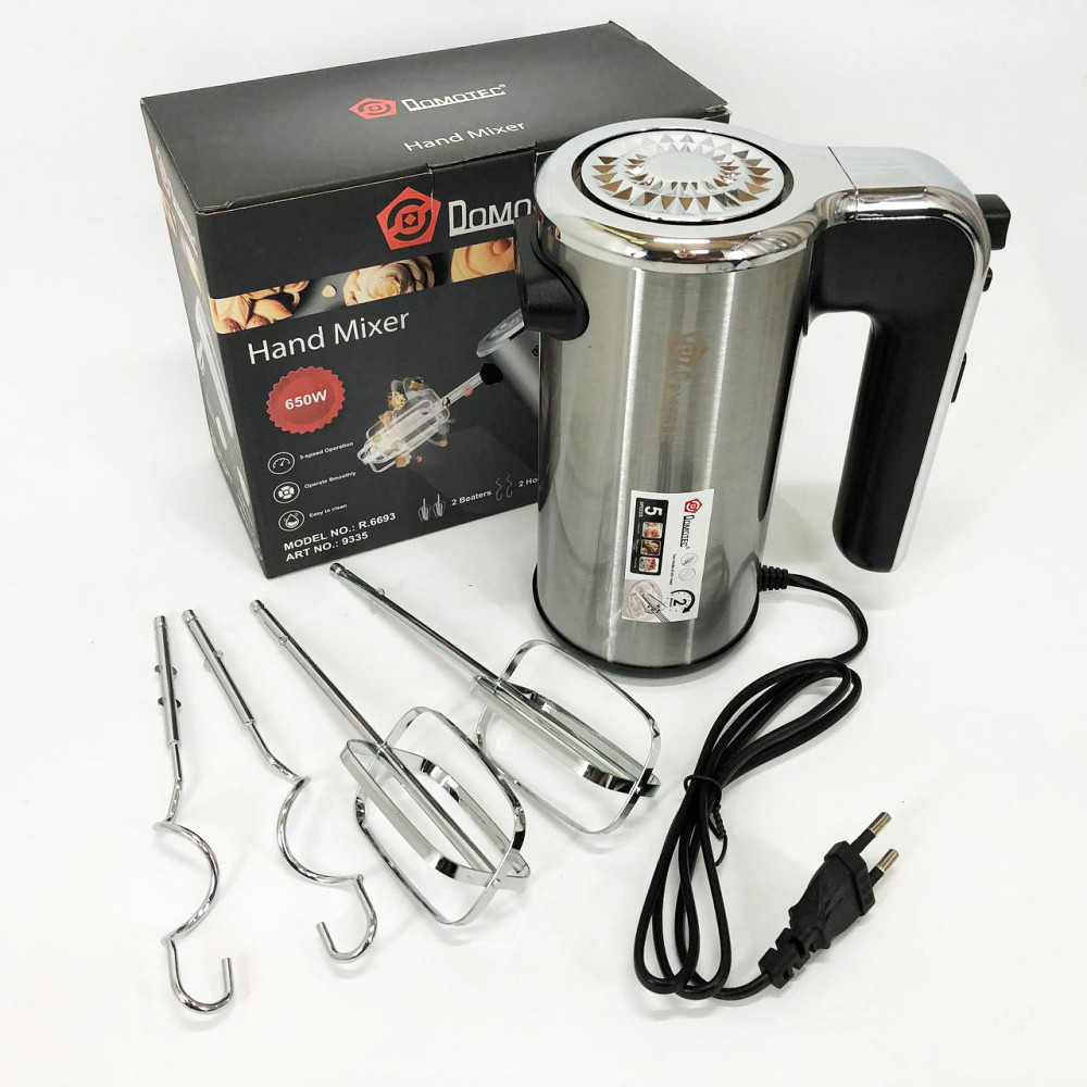 Ручний міксер з різними режимами швидкості, Міксер кухонний професійний для замішування сумішей QF-16 Львів - фото 5