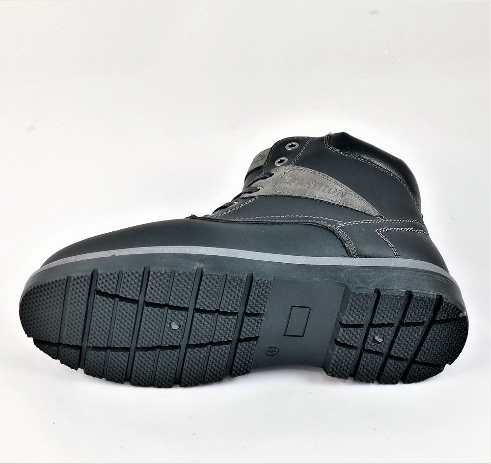 Черевики ЗИМНІ Чоловічі Чорні Кросівки з МЕХОМ на замку з блискавкою (розміри: 42,44) — 204-1 Дніпро - фото 7