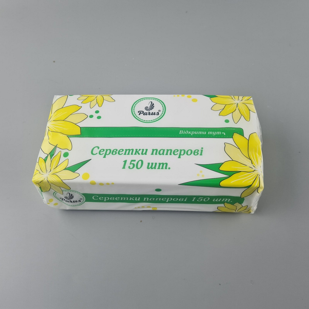 Салфетки косметические бумажные 150 шт 20х20 Одесса, сухие салфетки для лица Ромашка (1 пачка) Харьков - изображение 5