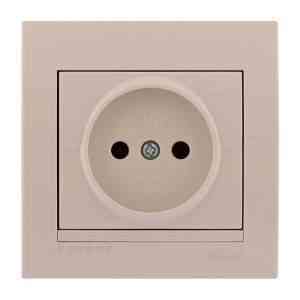 DERIY крем Розетка внутрішня без заземлення Лезард Житомир