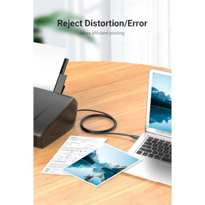 Кабель USB 2.0 AM-BM, 2.0 м, 480Mbps Printer PVC чорний Vention Вінниця - фото 4