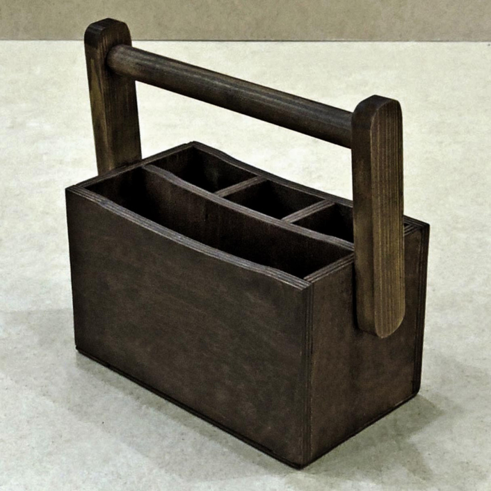 Підставка для столових приборів "Сьюджо" мокко Миколаїв - фото 1