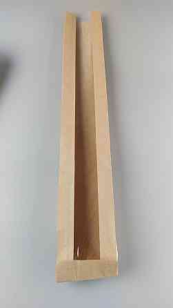 Пакет паперовий з вікном 9*59 см коричневий 1000 шт Харків