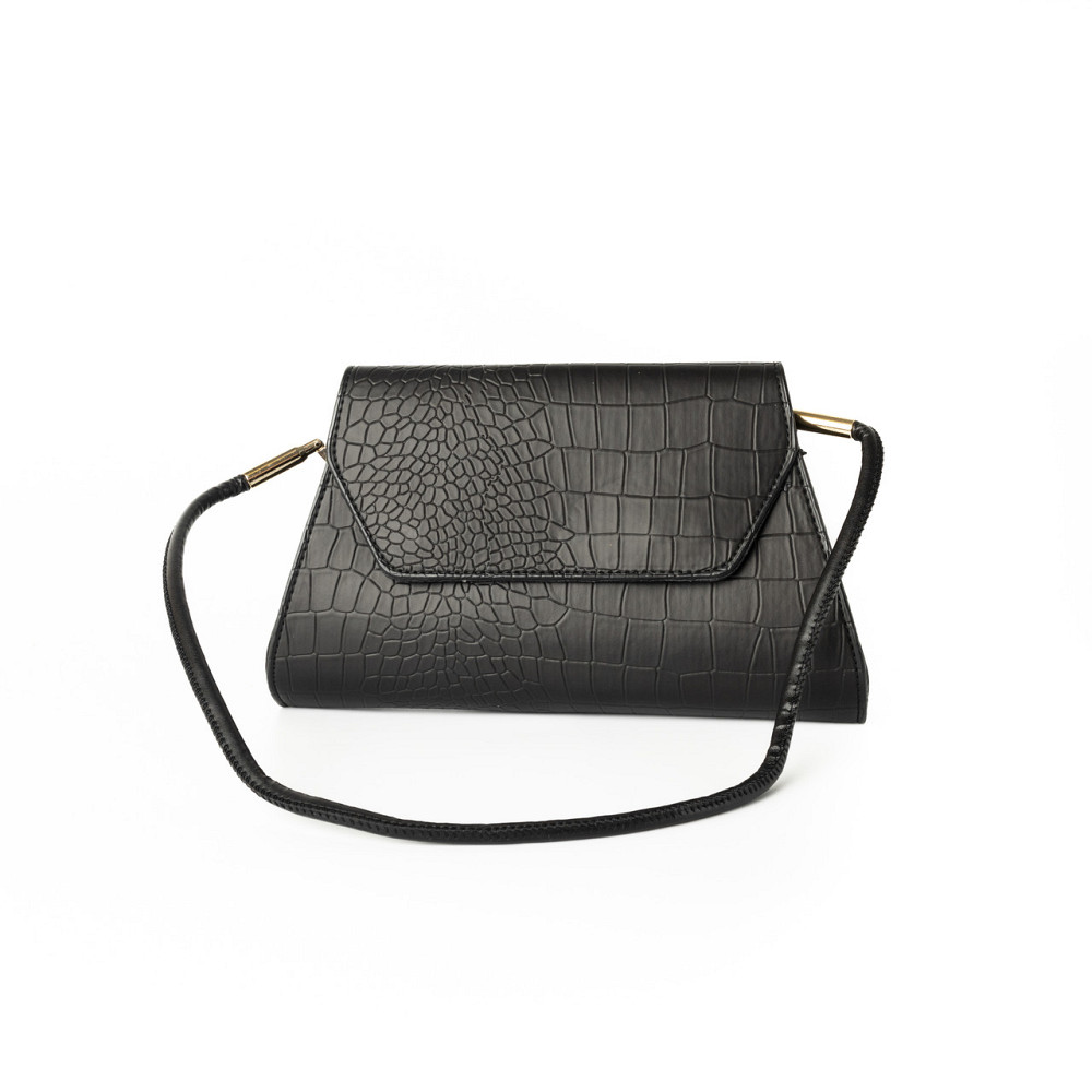 Сумка женская, стильный клатч, маленькая сумочка через плечо, мини сумка из кожзама, Черная Каменец-Подольский - изображение 1