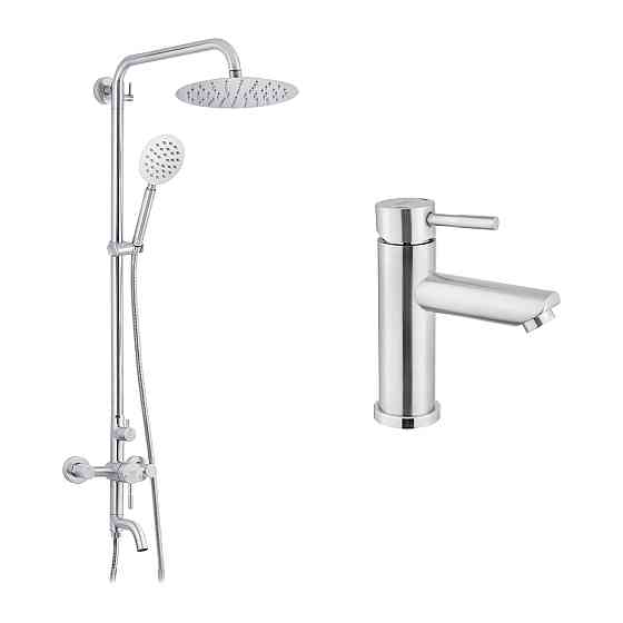 Набір 2 в 1 душова система Kroner Edelstahl Klassisch-ESG063 + змішувач Edelstahl Klassisch-ESG010 Київ