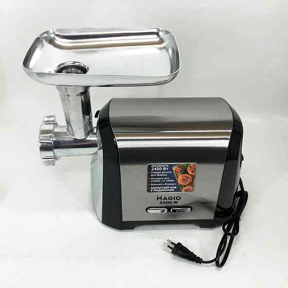 М'ясорубка-соковижималка Magio MG-269 2400 W, М'ясорубки для ресторанів, Бытовая мясорубка WL-387 с насадками Київ