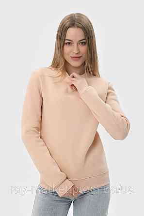 Світшот жіночий базовий утеплений RAY BASIC бежевий (U0301W-Cream) Київ