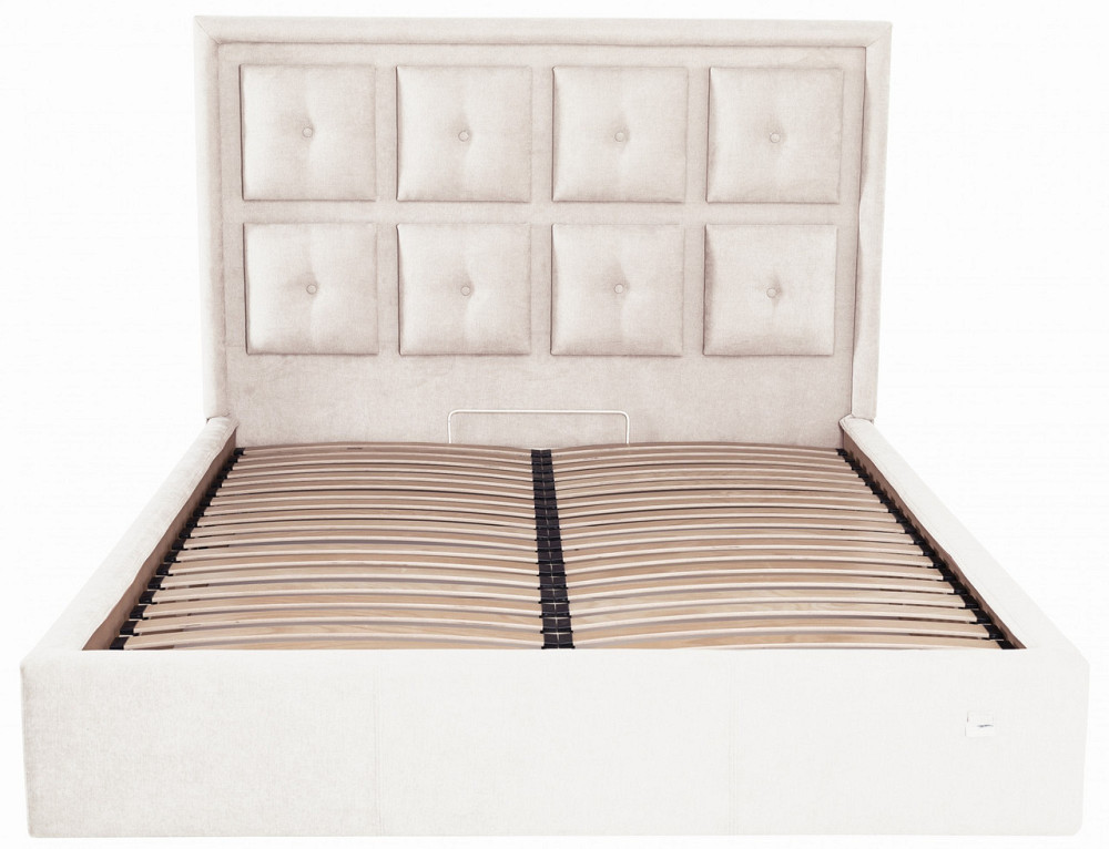 Кровать Двуспальная Windsor Comfort 160 х 190 см Мисти Milk С подъемным механизмом и нишей для белья Бежевый Днепр - изображение 10