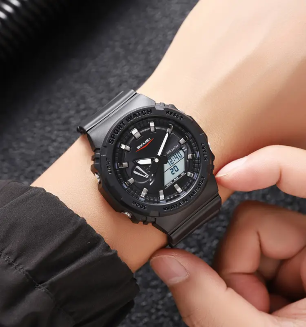 Мужские наручные часы Skmei 2351 (Черный с белым) Винница - изображение 10