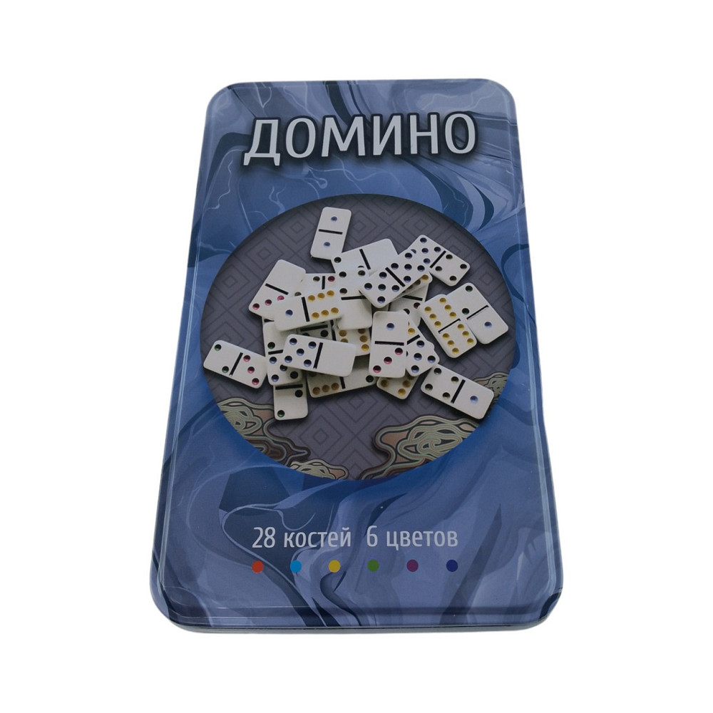 Домино настольная игра в металлическом футляре Киев - изображение 1