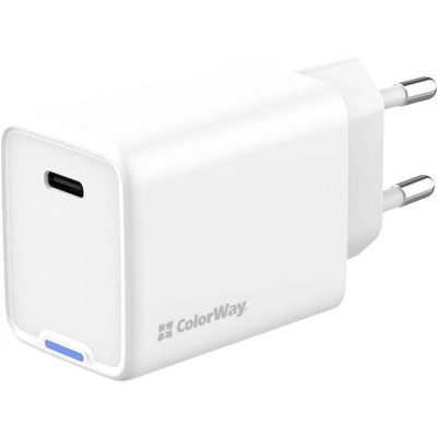 Зарядний пристрій ColorWay GaN Mini 45W PD Port PPS USB-C white (CW-CHS057PD-WT) Вінниця - фото 1