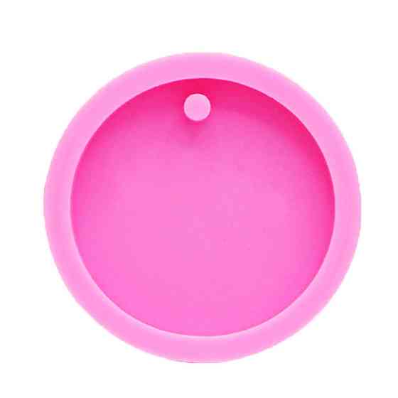 Молд силиконовый для брелка 4 см розовый Киев