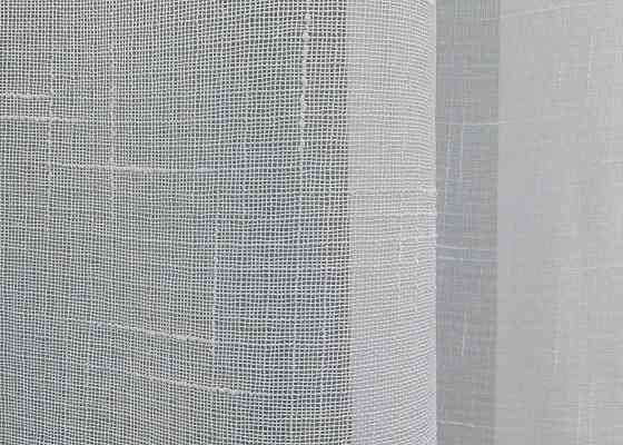 Тюль VR-Textil 115т Лен однотонный Белый 500х230 см (43-162) Киев