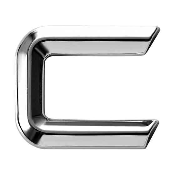 Наклейка 3 см (грань) Буква C Київ