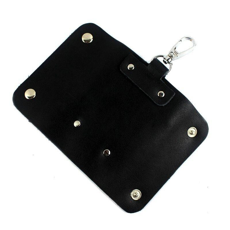 Стильна шкіряна ключниця Vintage 14934 Чорна Київ - фото 9