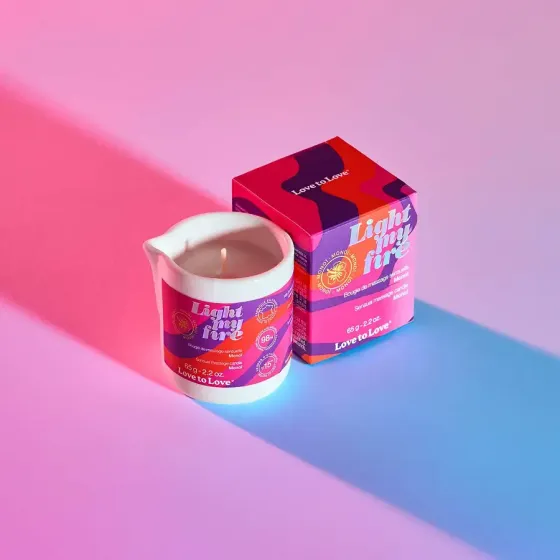 Масажна свічка Love To Love LIGHT MY FIRE Monoi (65 мл) Львів