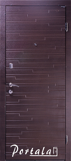 Двері квартирні, серія Елегант, модель Естепона, гнутом профілі, 2 замки Київ - фото 1