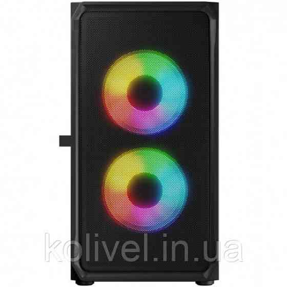 Корпус LogicConcept PORTOS MESH+GLASS ARGB fans 3x120mm BLACK без БЖ mATX (AM-PORTOS-10-0000000-0002) Киев