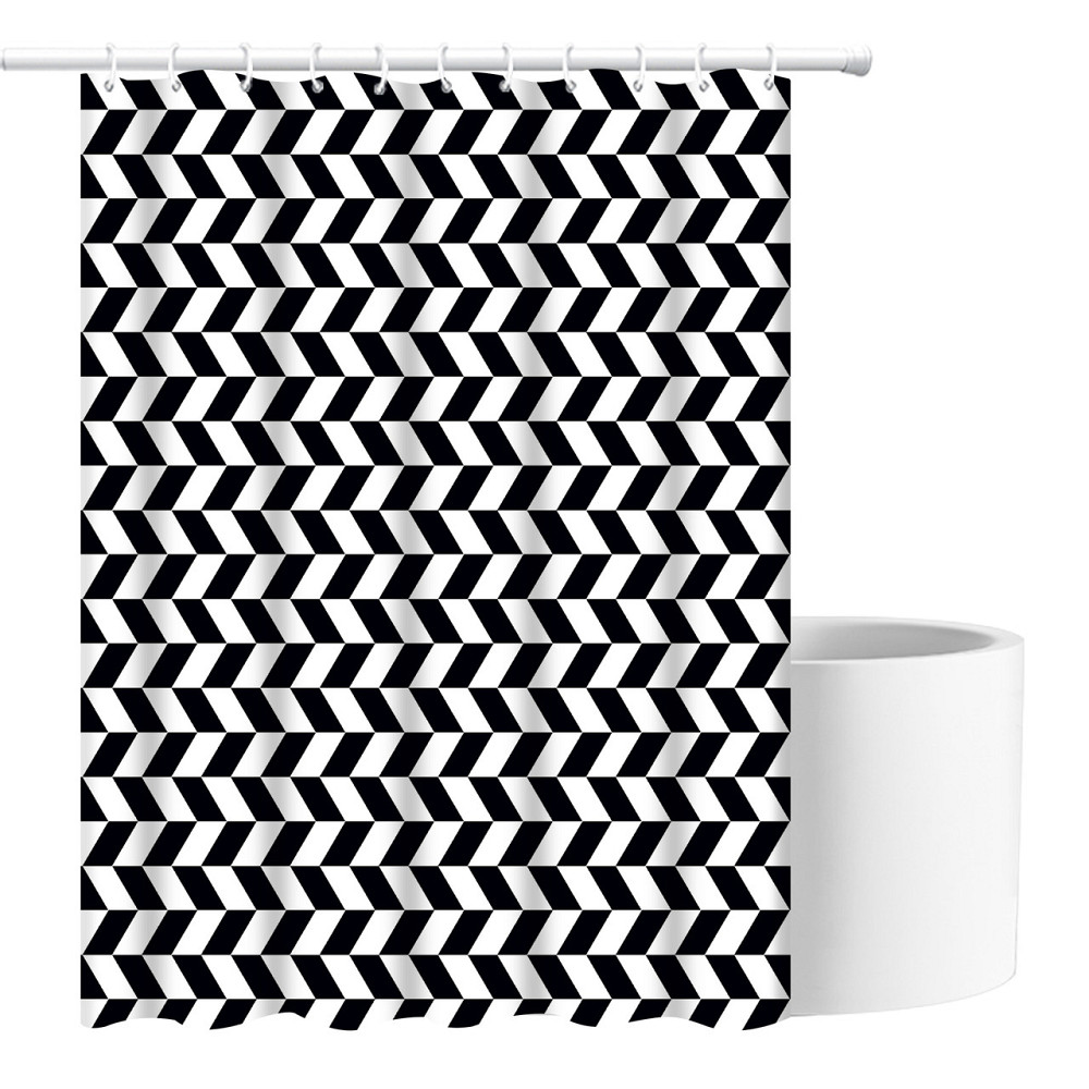 Шторка для ванны из полиэстера водонепроницаемая Bathlux 180x180 см с кольцами, занавеска для ванной комнаты Каменец-Подольский - изображение 3