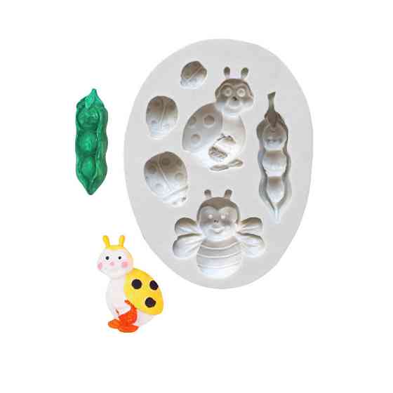 Молд силіконовий Сонечка бджола 98 на 72 мм сірий Київ