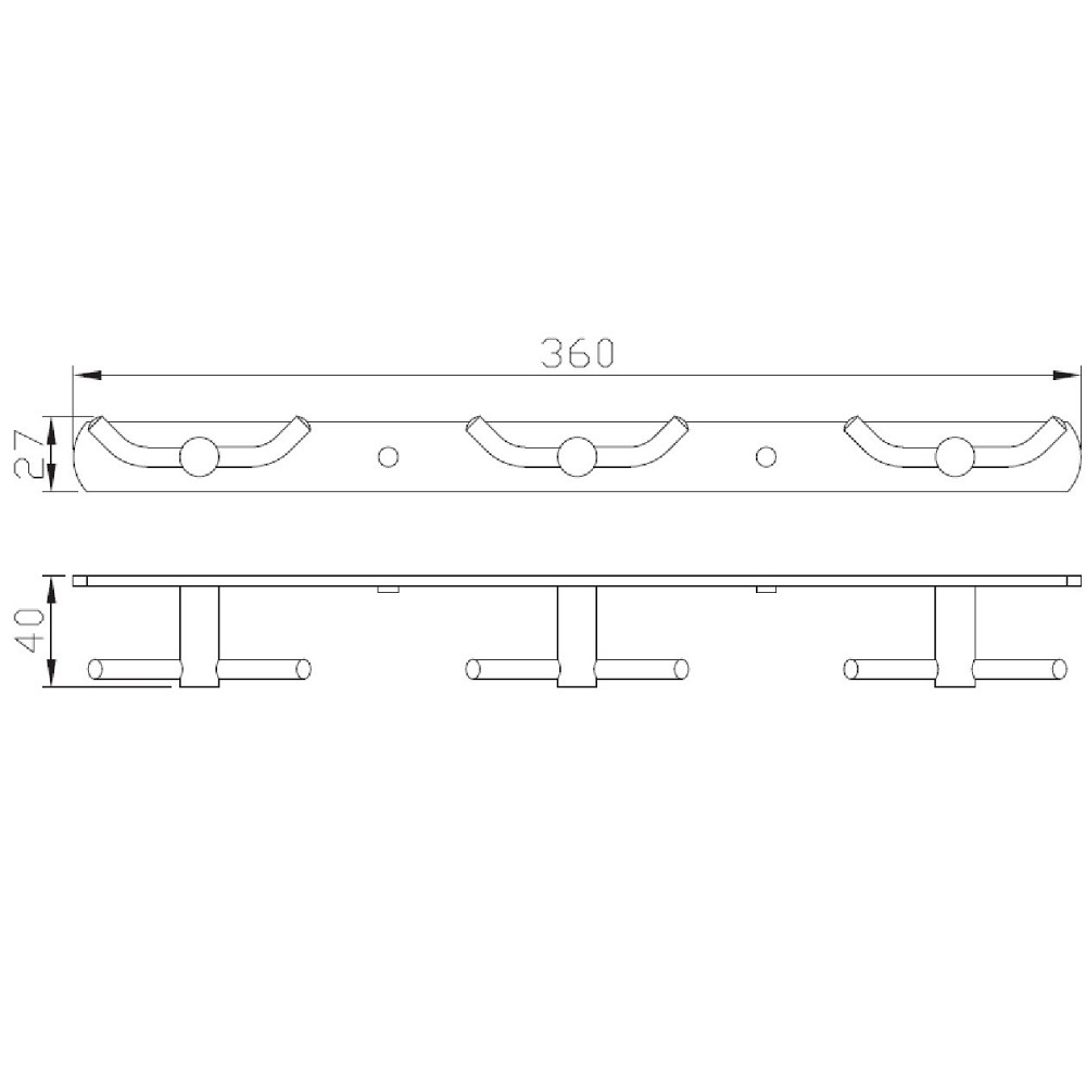 Планка с крючками Perfect Sanitary Appliances SP 8135 (000004550) Киев - изображение 2