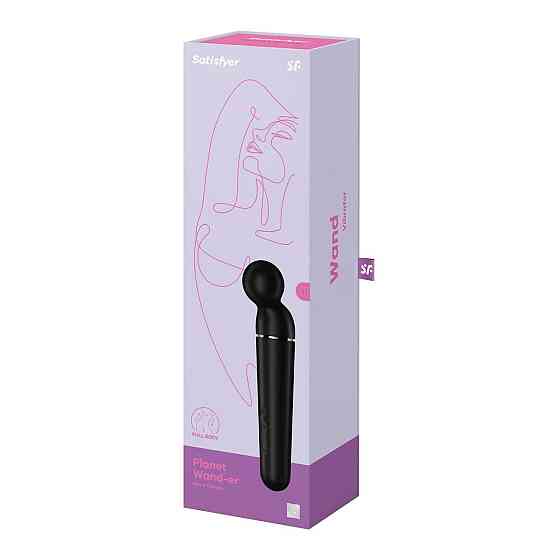 Вібромасажер Satisfyer Planet Wand-er Black/Rosegold, дуже потужний, бездротовий Sex Aura Київ