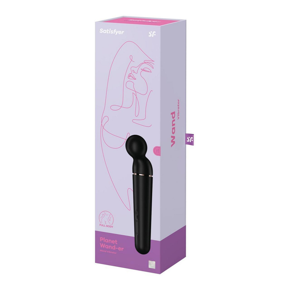 Вібромасажер Satisfyer Planet Wand-er Black/Rosegold, дуже потужний, бездротовий Sex Aura Київ - фото 6