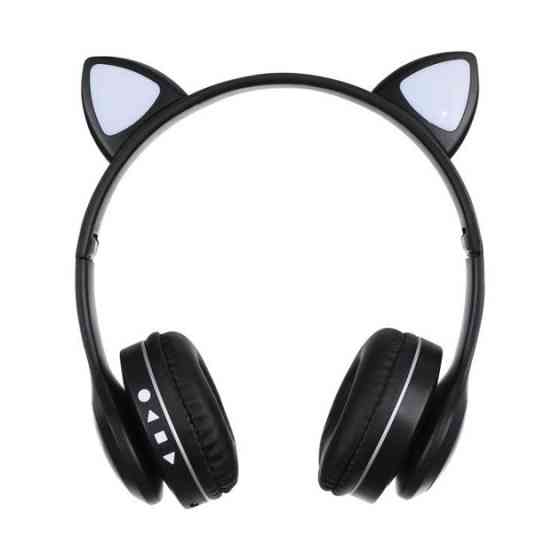 Наушники с кошачьими ушками безпроводные Cat VZV 23M, Розовые беспроводные наушники детские с ушками UJ-39 Львов