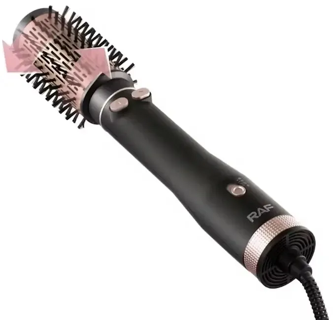 Фен-щетка RAF R421 1000Вт с 2 насадками, для укладки и сушки волос, мощный и компактный Одесса - изображение 3