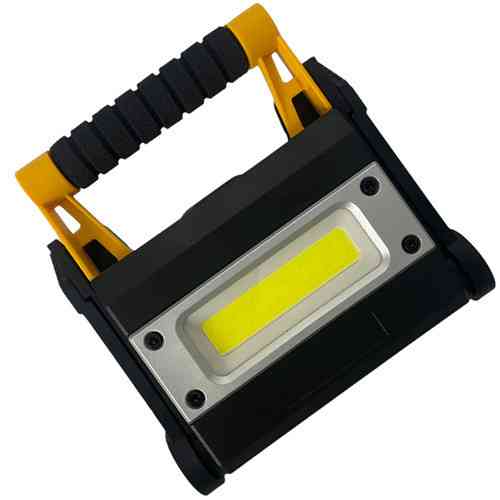 Прожектор переносний COB LED 12Вт 1000лм акумулятор 4800 мАг Type C USB powerbank 160x155x40 мм Київ