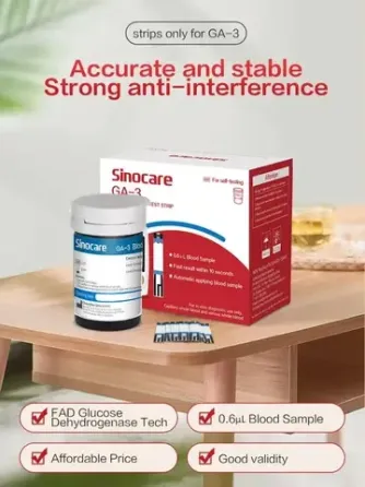 Набір для глюкометра Sannuo GA-3: 50 тест-полосок і ланцетів Київ