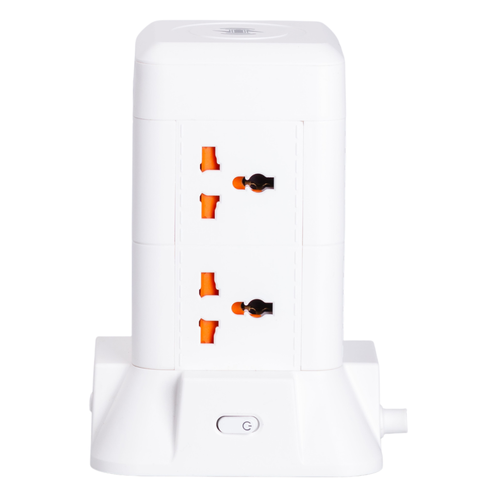 Мережевий фільтр подовжувач 4.8 м з лампою на 6 універсальних розеток з 2 USB, 1 Type-C, бездротова зарядка HP-5-3MF Коломия - фото 4